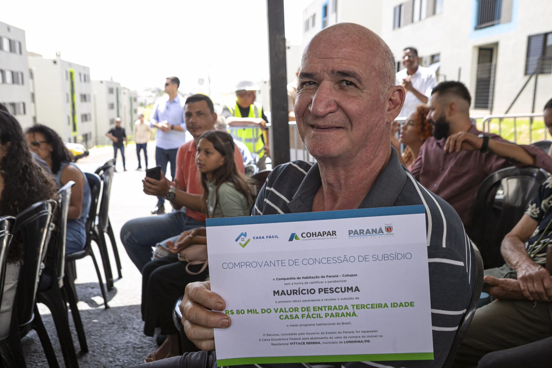 “Agora é meu”: idoso celebra primeira casa própria com ajuda do programa Casa Fácil Paraná Terceira Idade