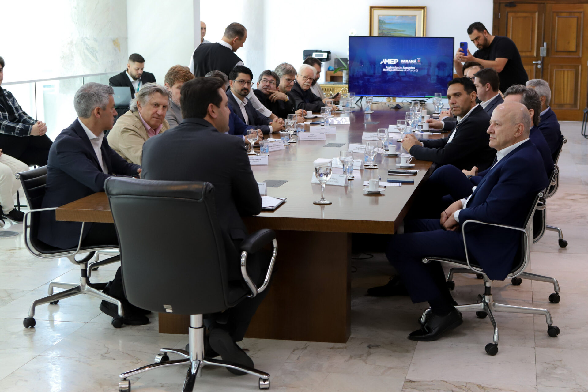 Governador recebe comitiva de prefeitos de Santa Catarina interessada no BUD