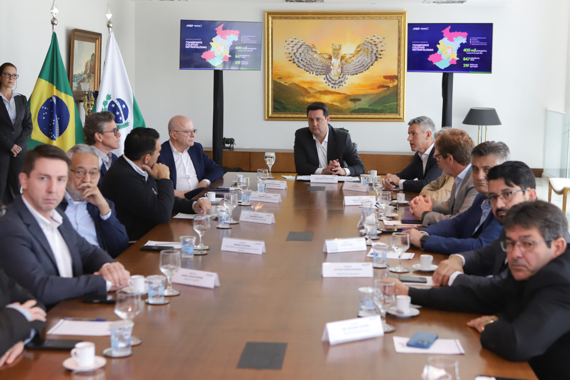 Governador recebe comitiva de prefeitos de Santa Catarina interessada no BUD