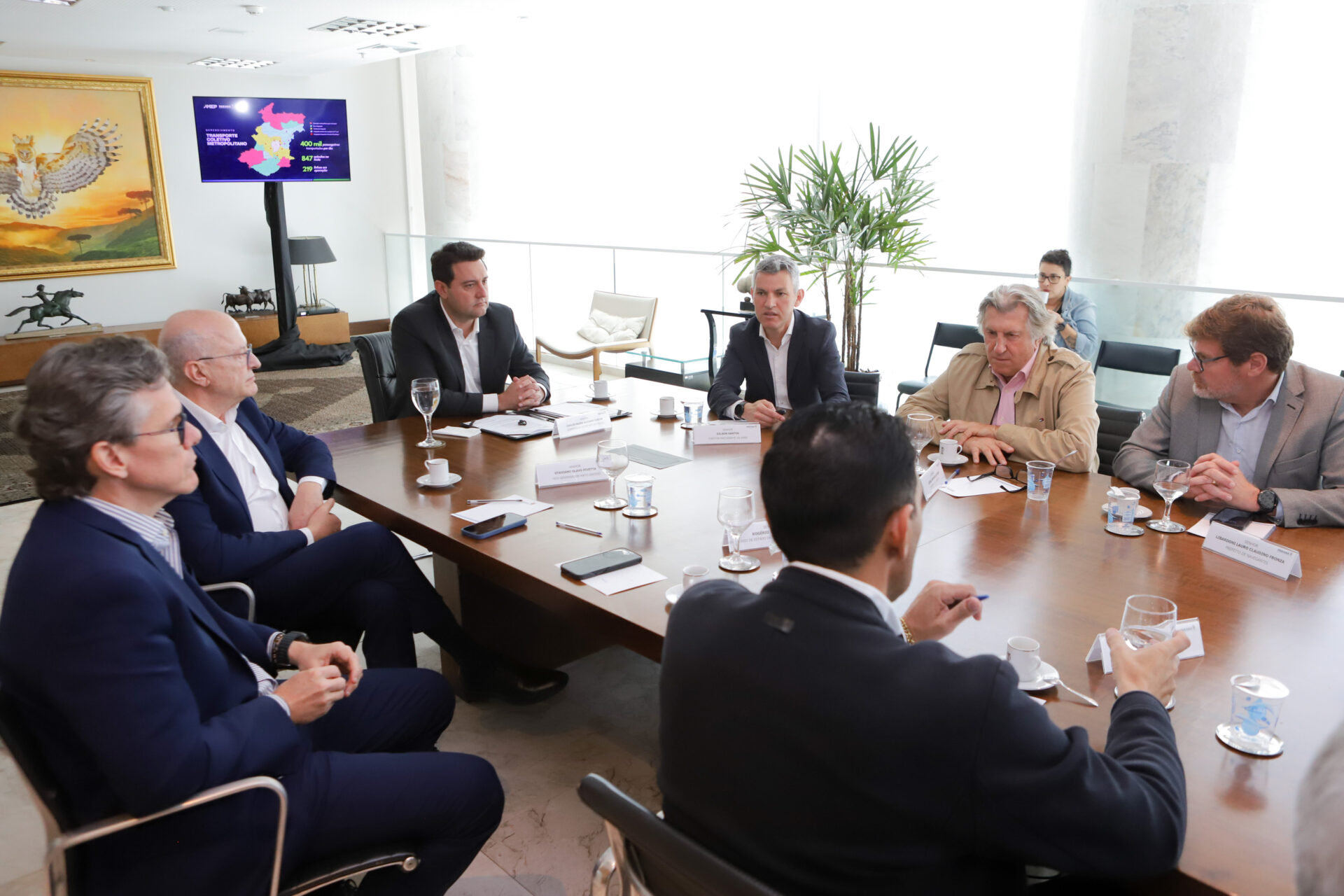 Governador recebe comitiva de prefeitos de Santa Catarina interessada no BUD