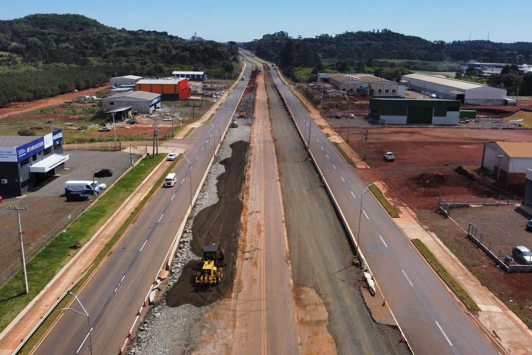 Nova duplicação da PRC-466 já está modernizando o perímetro urbano de Pitanga