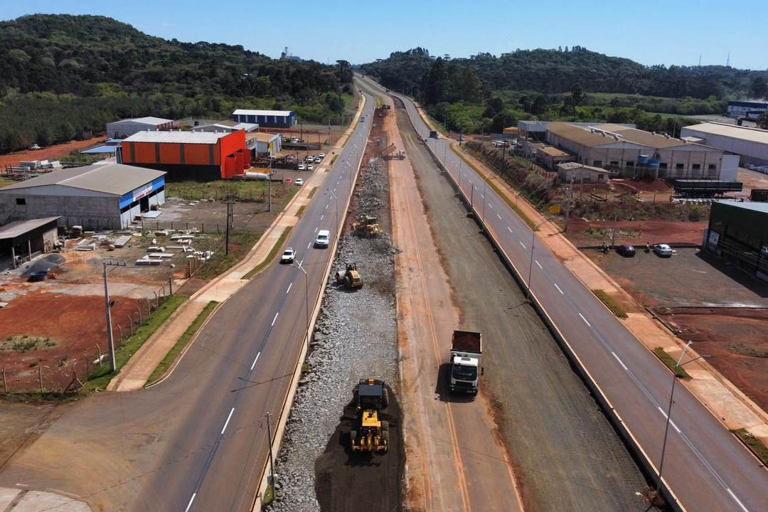 Nova duplicação da PRC-466 já está modernizando o perímetro urbano de Pitanga