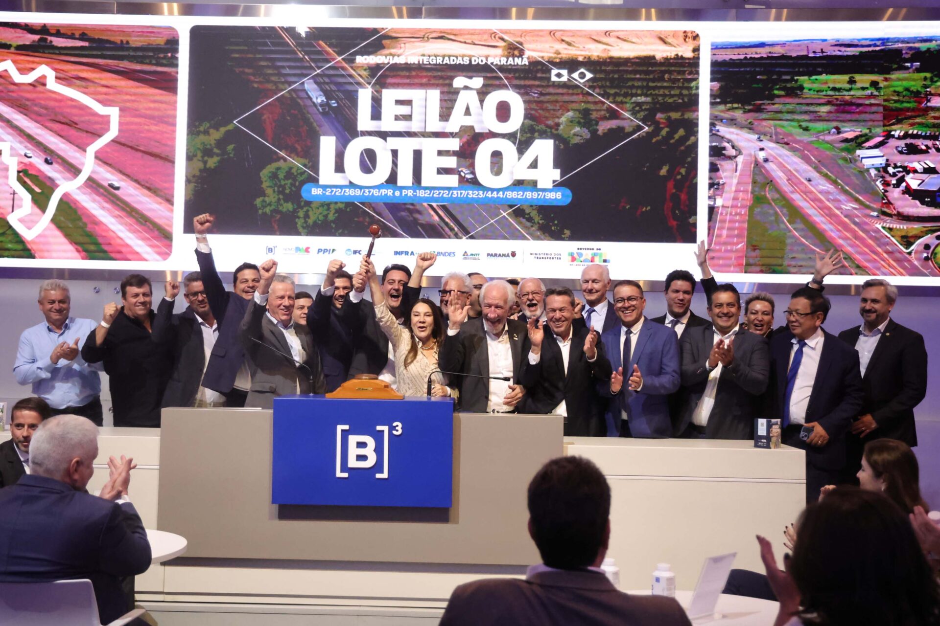 Com desconto de 21,3% sobre tarifa, EPR arremata Lote 4 e investirá R$ 18 bilhões no Paraná