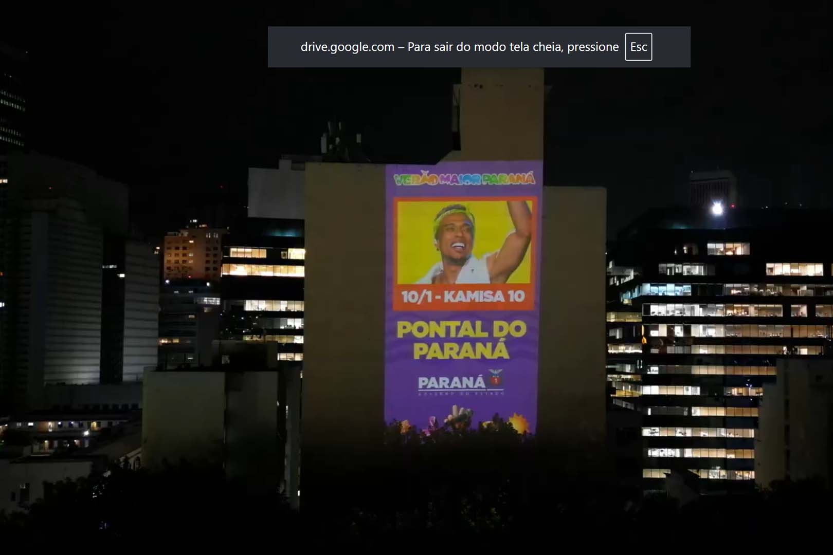 Programação do Verão Maior Paraná é exibida em pontos turísticos do Brasil