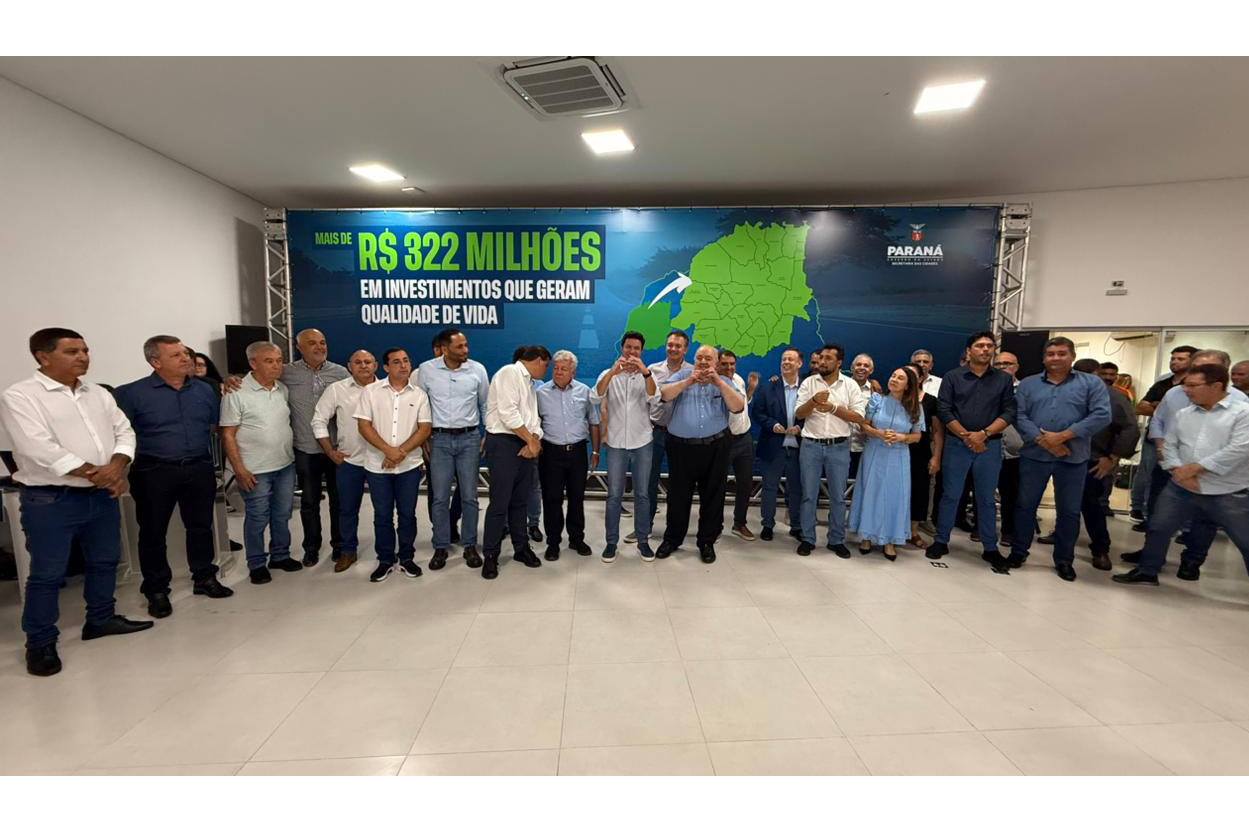 Em Umuarama, Estado autoriza licitações que somam R$ 322 milhões para 21 municípios