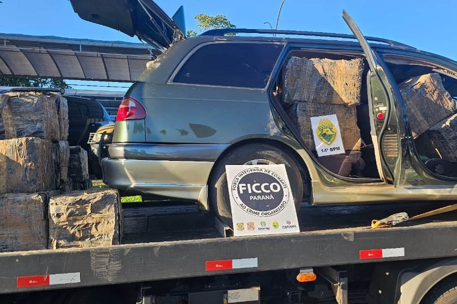 PMPR apreende mais de 1,6 tonelada de maconha em Foz do Iguaçu