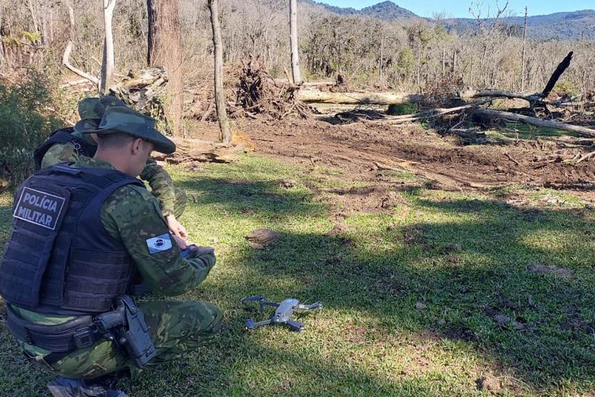 Satélite e drones elevam eficiência da PMPR contra crimes ambientais