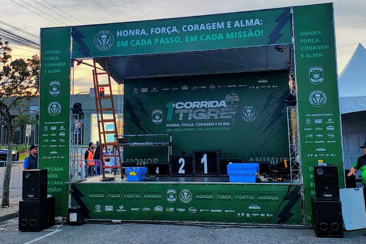 1ª Corrida Noturna do Tigre celebra 35 anos da unidade especializada da PCPR e reúne 2,5 mil pessoas