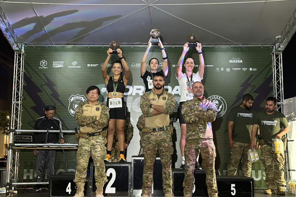 1ª Corrida Noturna do Tigre celebra 35 anos da unidade especializada da PCPR e reúne 2,5 mil pessoas